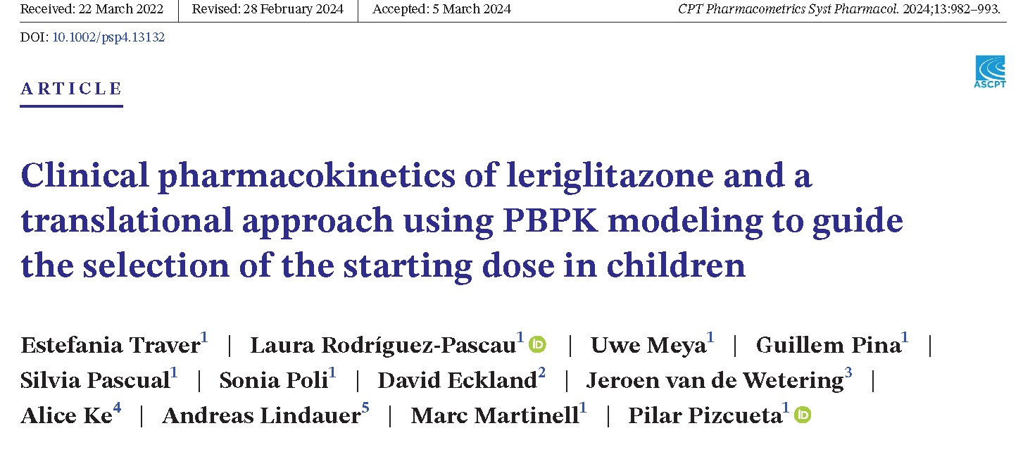 Traver et al, CPT Pharmacometrics and Systems Pharmacology 2024