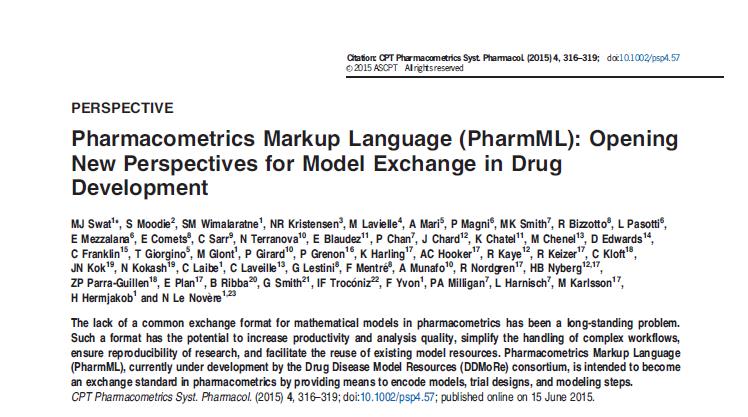 Swat et al, CPT Pharmacometrics Syst Pharmacol 2015
